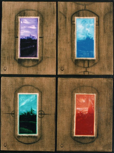 Pigment Views - 4 separate landscapes